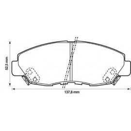 STABDŽIŲ TRINKELIŲ KOMPLEKTAS HONDA ACCORD,PRELUDE 90- PRIEKIS