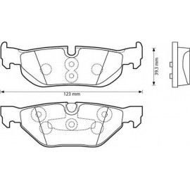 STABDŽIŲ TRINKELIŲ KOMPLEKTAS BMW E81/E87/E90/E91/E92 04- GALAS