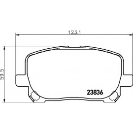 STABDŽIŲ TRINKELIŲ KOMPLEKTAS TOYOTA AVENSIS VERSO,PREVIA 01-