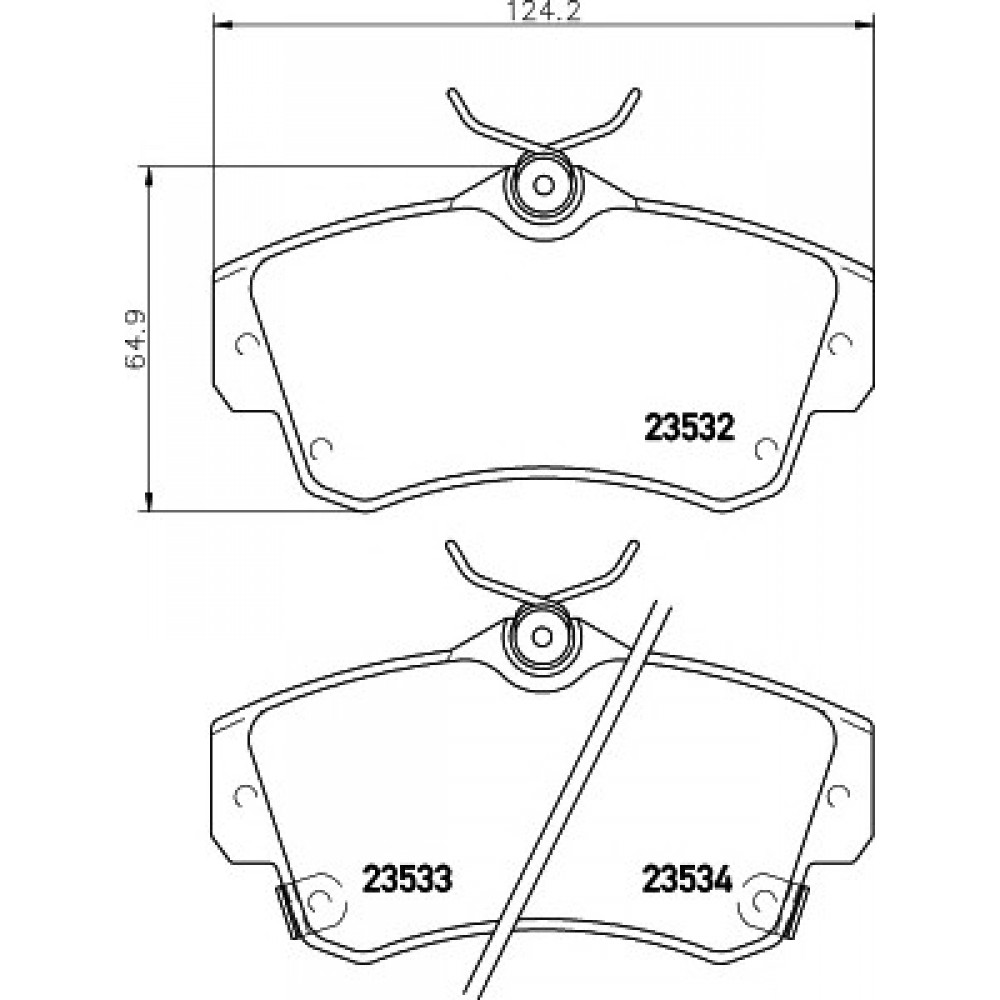 STABDŽIŲ TRINKELIŲ KOMPLEKTAS CHRYSLER PT CRUISER 01-