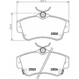 STABDŽIŲ TRINKELIŲ KOMPLEKTAS CHRYSLER PT CRUISER 01-