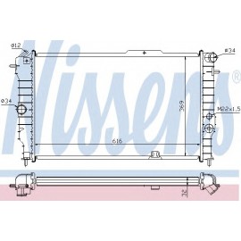 RADIATORIUS OPEL VECTRA 88-,CALIBRA 1.4-