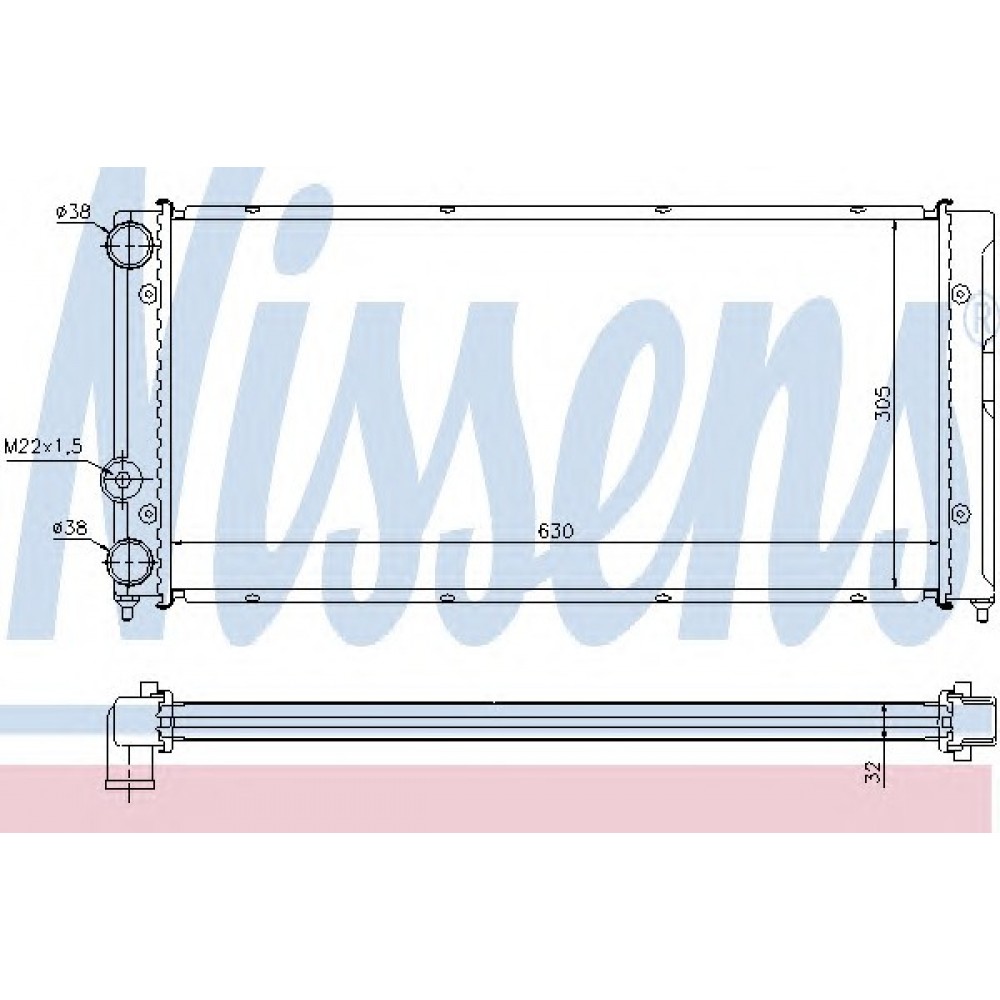 RADIATORIUS VW PASSAT 1.8 16V 88-96,2.8