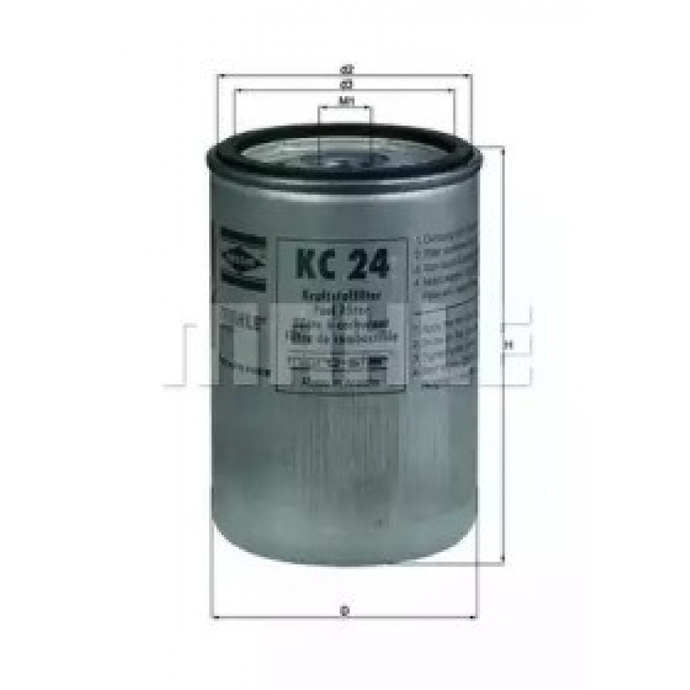 KURO FILTRAS LKW MANN DIESEL