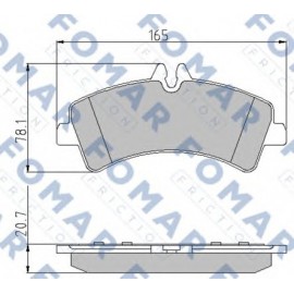 STABDŽIŲ TRINKELIŲ KOMPLEKTAS MB SPRINTER,VW CRAFTER 06-