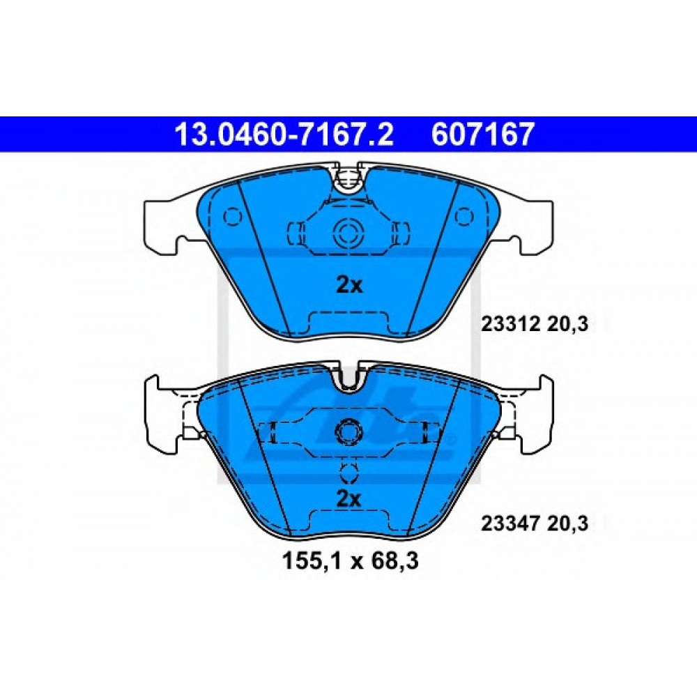 STABDŽIŲ TRINKELIŲ KOMPLEKTAS BMW E65 735/745 01-