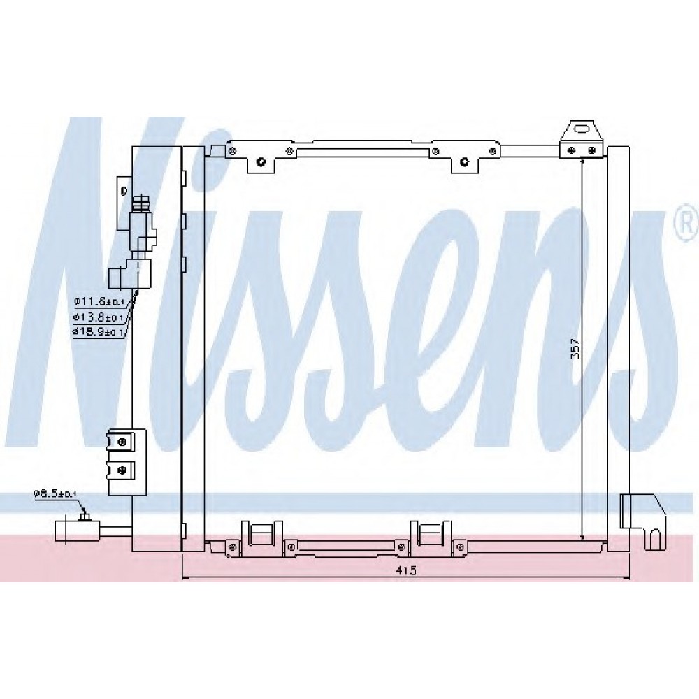 RADIATORIUS AC OPEL ASTRA G 98-,ZAFIRA 99-
