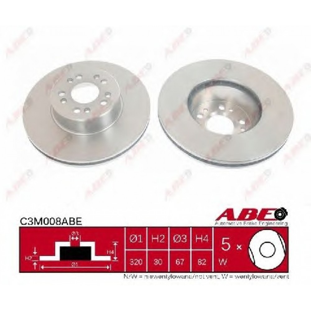 STABDŽIŲ DISKAS MB W124/W140 91-