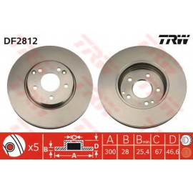 STABDŽIŲ DISKAS MB W203/W210 96-