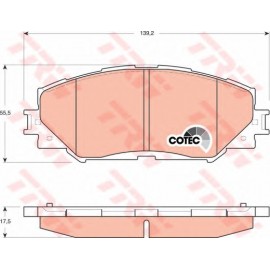 STABDŽIŲ TRINKELIŲ KOMPLEKTAS TOYOTA AURIS 06-/RAV 4 III 06- P