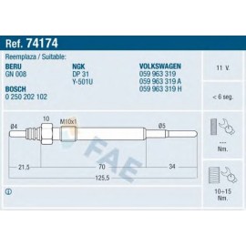 KAITINIMO ŽVAKĖ AUDI,VW 2.5-3.3 tdį