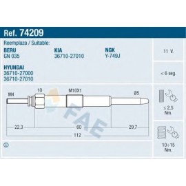 KAITINIMO ŽVAKĖ HYUNDAI,KIA 1.5-2.0CRDĮ 01-