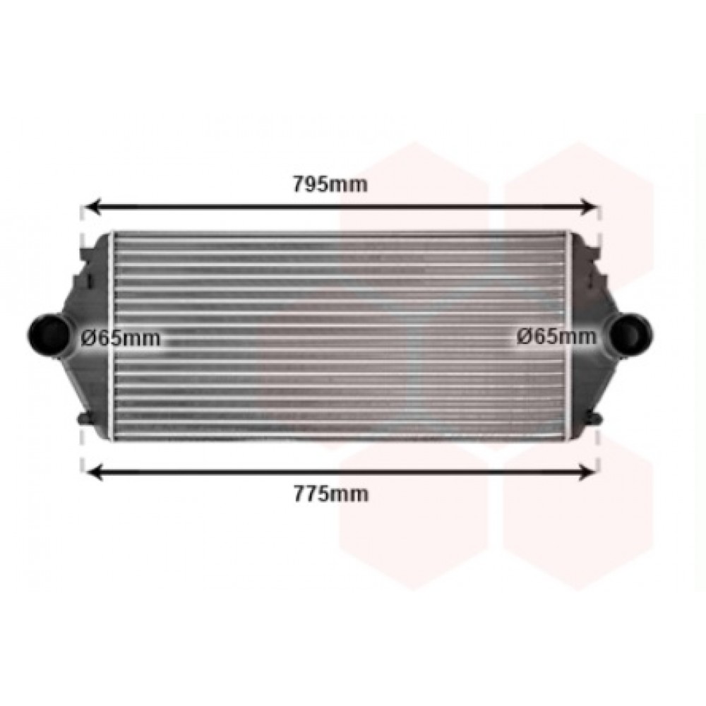 RADIATORIUS CITROEN,FIAT,LANCIA,PEUGEOT Intercooler -2008