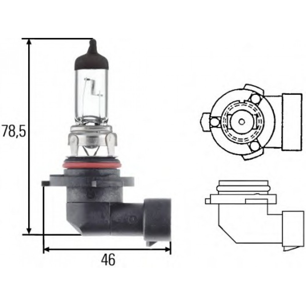LEMPUTĖ 12V/51W HB4A P22d 9006XS