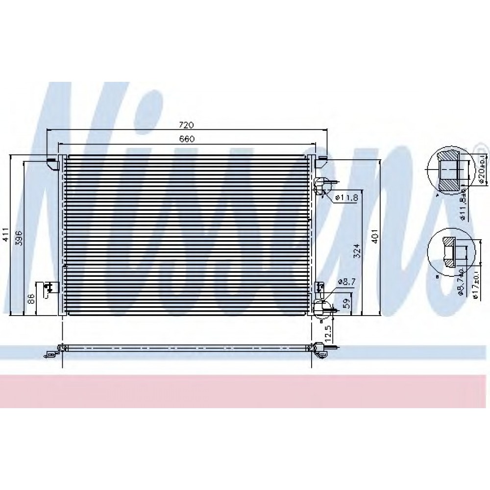 RADIATORIUS AC OPEL VECTRA C,SIGNUM