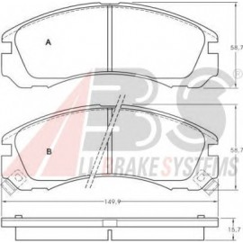 STABDŽIŲ TRINKELIŲ KOMPLEKTAS MITSUBISHI PAJERO,GALANT,OTLANDER,GT3000