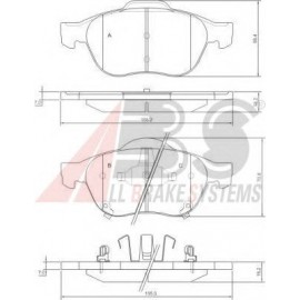 STABDŽIŲ TRINKELIŲ KOMPLEKTAS TOYOTA AVENSIS 00-03