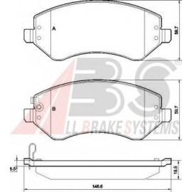 STABDŽIŲ TRINKELIŲ KOMPLEKTAS CHRYSLER VOYAGER 00-,DODGE CARAVAN