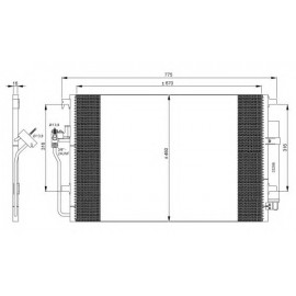 RADIATORIUS AC MB SPRINTER 06-,VW CRAFTER