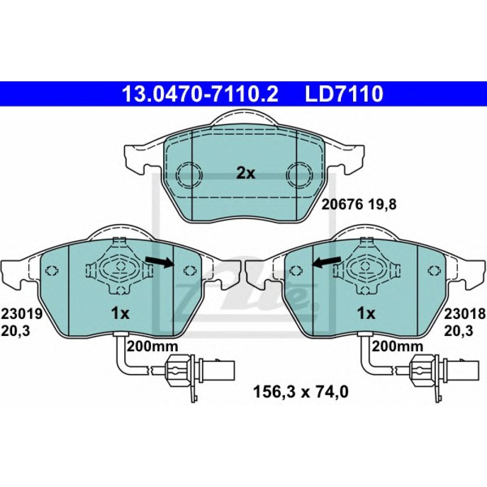 STABDŽIŲ TRINKELIŲ KOMPLEKTAS AUDI,VW,SEAT 1.6-4.2 11.94-05.13