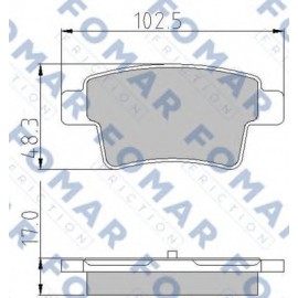 STABDŽIŲ TRINKELIŲ KOMPLEKTAS CITROEN C4 PICASSO 08-
