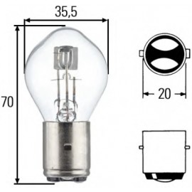 LEMPUTĖ 12V 35W BA 20 d