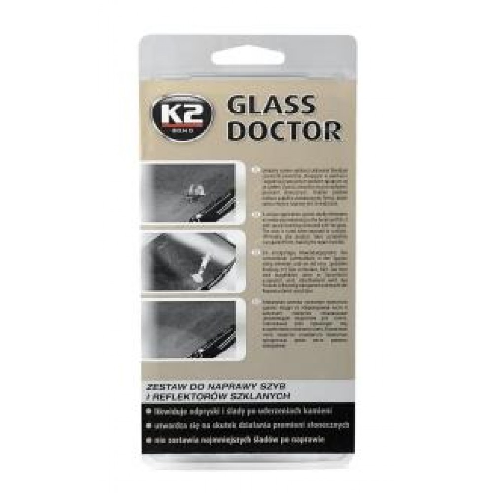 STIKLO UŽTAISYMO RINKINYS K2 GLASS DOCTOR