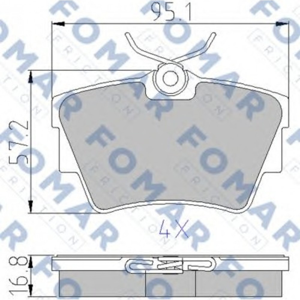 STABDŽIŲ TRINKELIŲ KOMPLEKTAS OPEL VIVARO 01-,RENAULT TRAFIC,VW T4