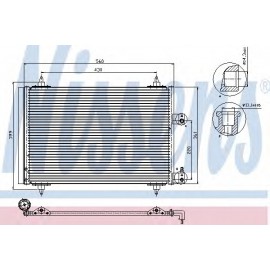 RADIATORIUS AC CITROEN C4/C5/PEUGEOT 307