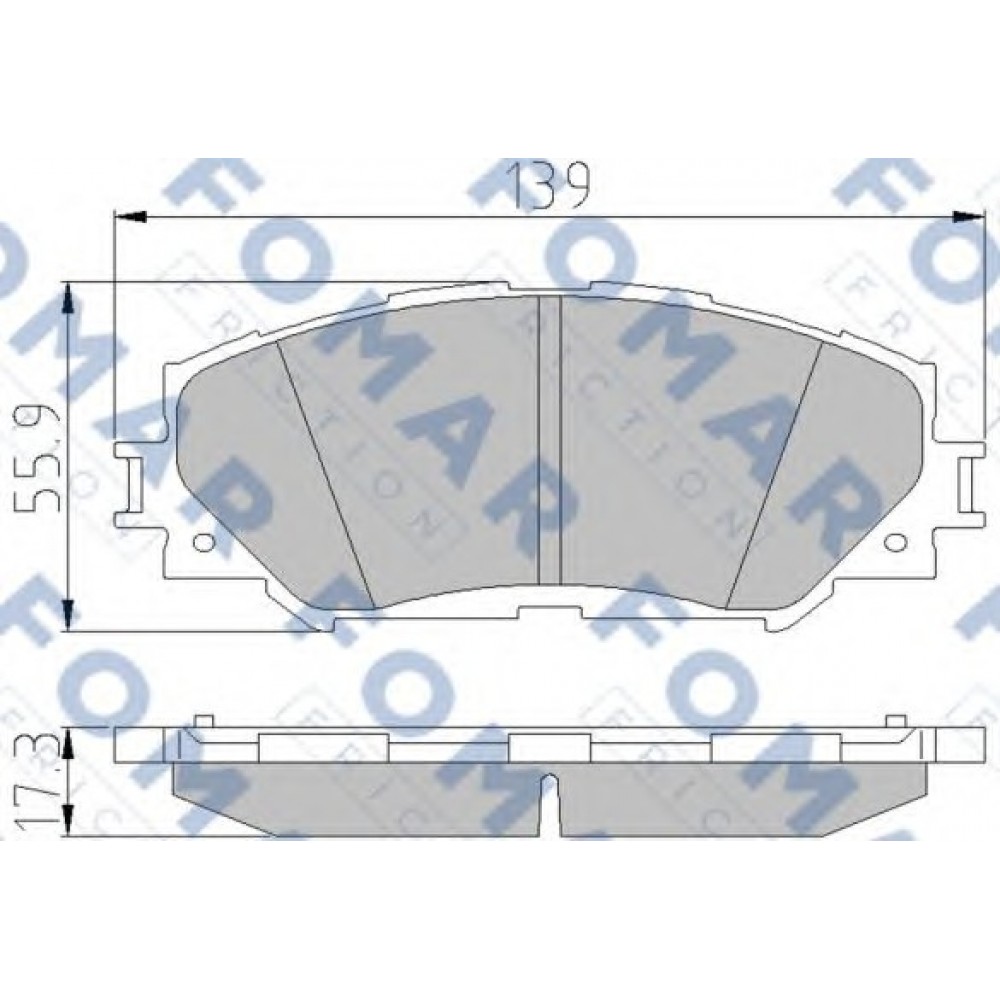 STABDŽIŲ TRINKELIŲ KOMPLEKTAS TOYOTA AURIS 06-/RAV 4 III 06- P
