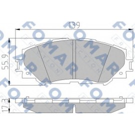 STABDŽIŲ TRINKELIŲ KOMPLEKTAS TOYOTA AURIS 06-/RAV 4 III 06- P