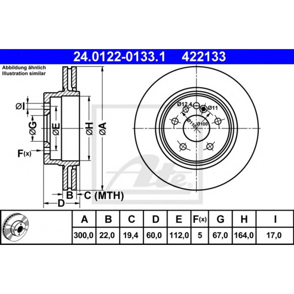 STABDŽIŲ DISKAS MB W140 400-600 91-