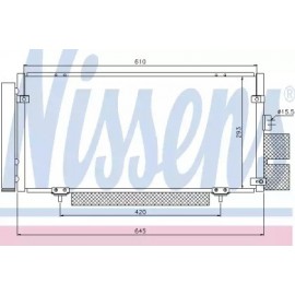 RADIATORIUS AC SUBARU LEGACY (03-) 2.0 i